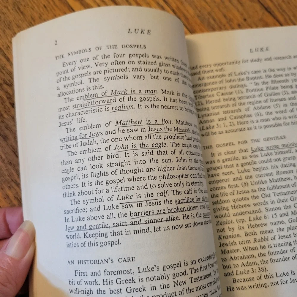 Westminster Press Gospel of Mark Luke Barclay Revised Edition Set Commentary